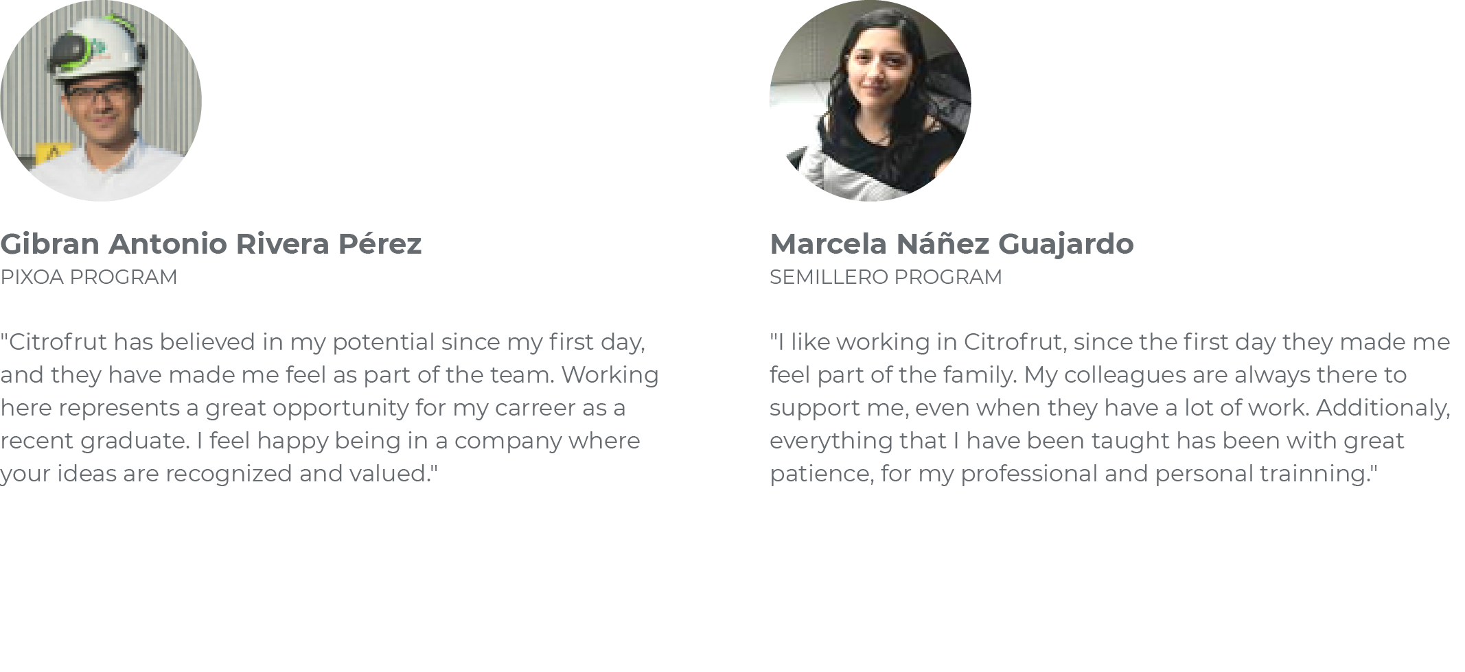 Citrofrut Testimonials